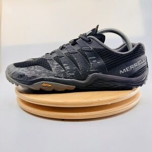 Merrell Trail Glove 5 Women's 10 Black Gray Barefoot Minimalist Running Shoes
